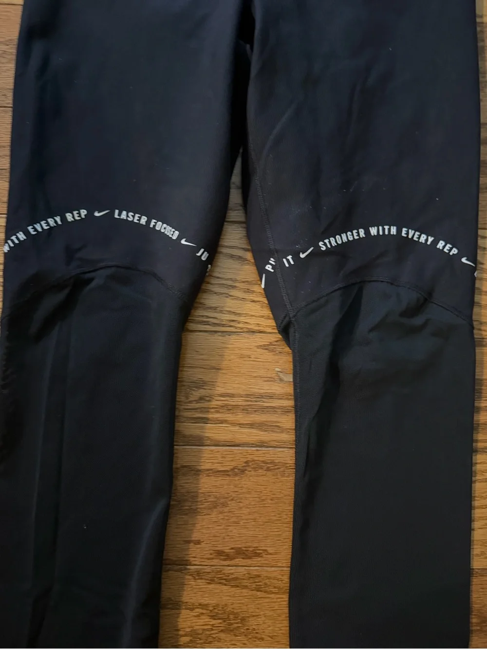 Nike Black Leggings with 'Just Do It.' Logo